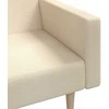 Dvivietė sofa-lova, kreminės spalvos, audinys