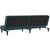 Dvivietė sofa-lova, mėlynos spalvos, aksomas