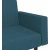 Dvivietė sofa-lova, mėlynos spalvos, aksomas