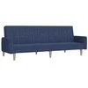 Dvivietė sofa-lova, mėlynos spalvos, audinys