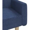 Dvivietė sofa-lova, mėlynos spalvos, audinys