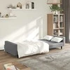 Dvivietė sofa-lova, pilkos spalvos, dirbtinė oda