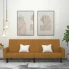 Dvivietė sofa-lova, rudos spalvos, aksomas