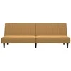 Dvivietė sofa-lova, rudos spalvos, aksomas