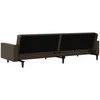 Dvivietė sofa-lova, rudos spalvos, dirbtinė oda