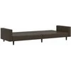Dvivietė sofa-lova, rudos spalvos, dirbtinė oda