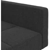 Dvivietė sofa-lova su dvejomis pagalvėmis, pilka, audinys