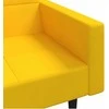 Dvivietė sofa-lova su dvejomis pagalvėmis, geltona, aksomas