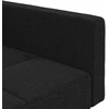 Dvivietė sofa-lova su dvejomis pagalvėmis, juoda, audinys