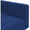 Dvivietė sofa-lova su dvejomis pagalvėmis, mėlyna, audinys