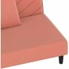 Dvivietė sofa-lova su dvejomis pagalvėmis, rožinė, aksomas