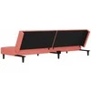 Dvivietė sofa-lova su dvejomis pagalvėmis, rožinė, aksomas