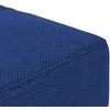 Dvivietė sofa-lova su dvejomis pagalvėmis, mėlyna, audinys