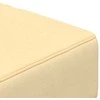 Dvivietė sofa-lova su dvejomis pagalvėmis, kreminė, aksomas