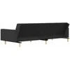 Dvivietė sofa-lova su dvejomis pagalvėmis, pilka, audinys