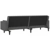 Dvivietė sofa-lova su dvejomis pagalvėmis, pilka, audinys