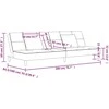 Dvivietė sofa-lova su dvejomis pagalvėmis, mėlyna, aksomas