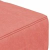 Dvivietė sofa-lova su dvejomis pagalvėmis, rožinė, aksomas