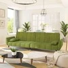 Dvivietė sofa-lova su dvejomis pagalvėmis, žalia, aksomas