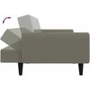 Dvivietė sofa-lova, šviesiai pilkos spalvos, aksomas