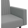 Dvivietė sofa-lova, šviesiai pilkos spalvos, aksomas