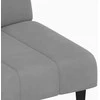 Dvivietė sofa-lova, šviesiai pilkos spalvos, aksomas