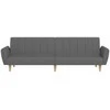 Dvivietė sofa-lova, šviesiai pilkos spalvos, audinys