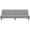 Dvivietė sofa-lova, šviesiai pilkos spalvos, aksomas
