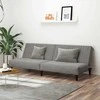 Dvivietė sofa-lova, šviesiai pilkos spalvos, aksomas