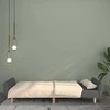 Dvivietė sofa-lova, šviesiai pilkos spalvos, audinys