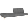 Dvivietė sofa-lova, šviesiai pilkos spalvos, audinys