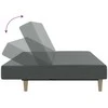 Dvivietė sofa-lova, šviesiai pilkos spalvos, audinys