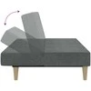 Dvivietė sofa-lova, šviesiai pilkos spalvos, audinys