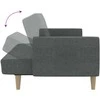 Dvivietė sofa-lova, šviesiai pilkos spalvos, audinys