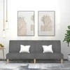 Dvivietė sofa-lova, šviesiai pilkos spalvos, audinys