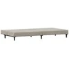 Dvivietė sofa-lova, šviesiai pilkos spalvos, aksomas
