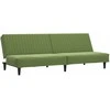 Dvivietė sofa-lova, šviesiai žalios spalvos, aksomas