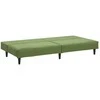 Dvivietė sofa-lova, šviesiai žalios spalvos, aksomas