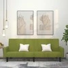 Dvivietė sofa-lova, šviesiai žalios spalvos, aksomas