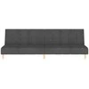 Dvivietė sofa-lova, tamsiai pilkos spalvos, audinys