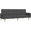 Dvivietė sofa-lova, tamsiai pilkos spalvos, audinys