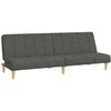 Dvivietė sofa-lova, tamsiai pilkos spalvos, audinys