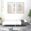 Dvivietė sofa-lova, tamsiai pilkos spalvos, audinys