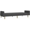 Dvivietė sofa-lova, tamsiai pilkos spalvos, audinys