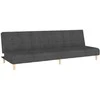Dvivietė sofa-lova, tamsiai pilkos spalvos, audinys