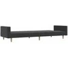 Dvivietė sofa-lova, tamsiai pilkos spalvos, audinys