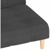 Dvivietė sofa-lova, tamsiai pilkos spalvos, audinys