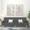 Dvivietė sofa-lova, tamsiai pilkos spalvos, audinys