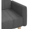 Dvivietė sofa-lova, tamsiai pilkos spalvos, audinys