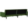 Dvivietė sofa-lova, tamsiai žalios spalvos, aksomas